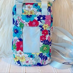 Vera Bradley Small Purse (light blue with flower motif) Like New